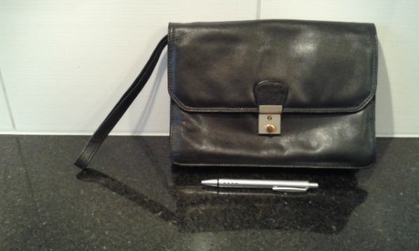 Handgelenktasche, Herrentasche, Ledertasche