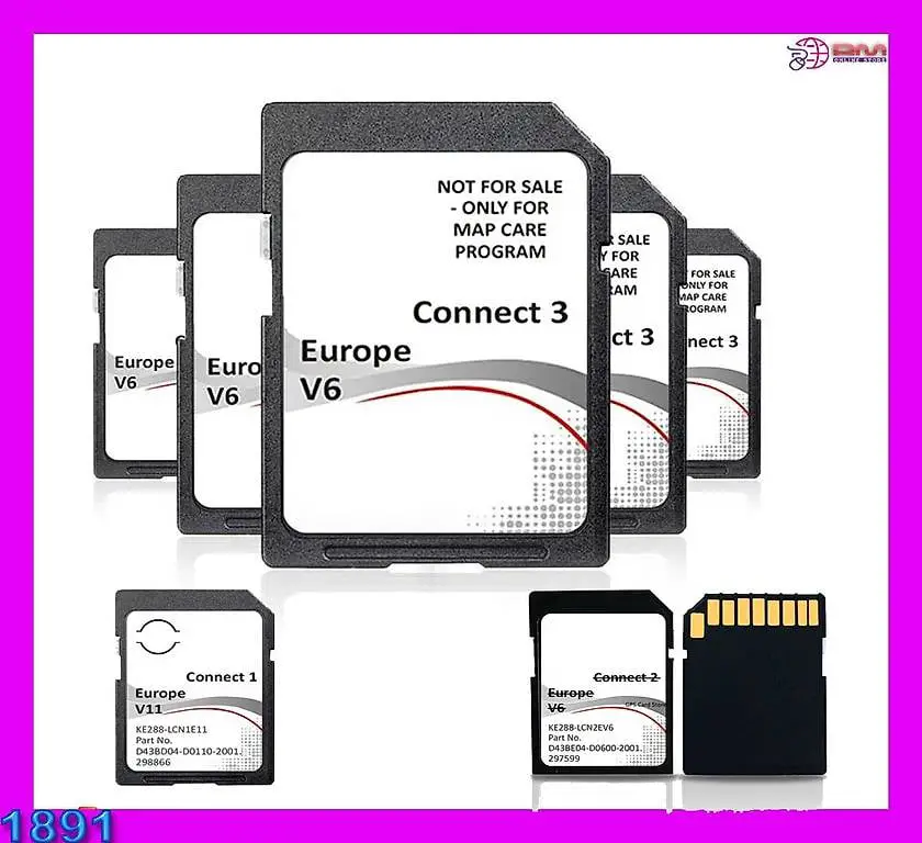 Nissan Connect 1,2,3 EUROPA Karte 2023