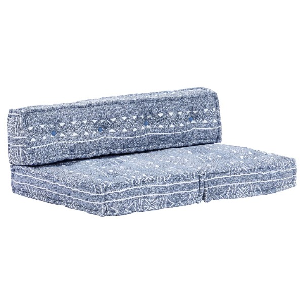  Palettensofa-Auflage Indigo Stoff Patchwork