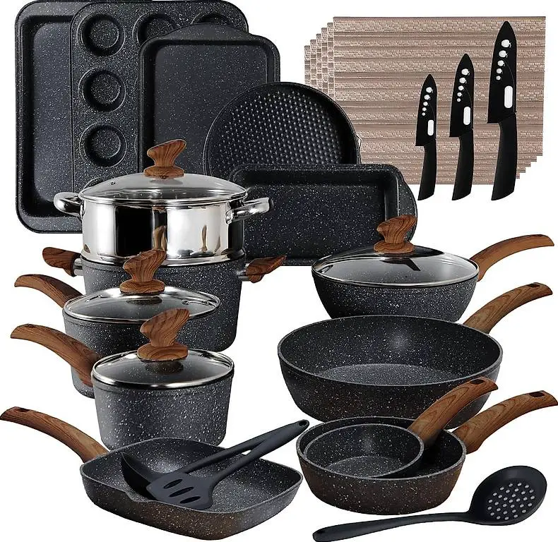 Küche Induktion Kochgeschirr & Backgeschirr Set - 30-teilige