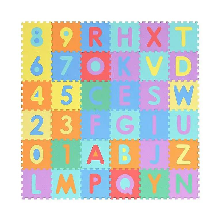 Puzzlematte Spielmatte farbig