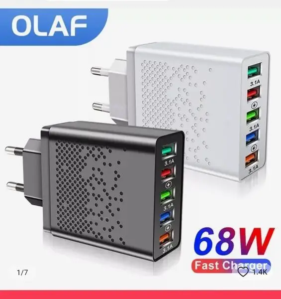 Olaf 68W 5 Ports USB Ladegerät Adapter