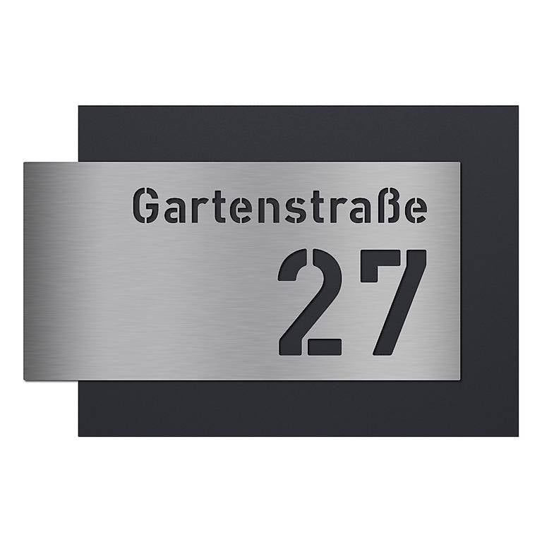 Moderne Hausnummer aus Metall? individuell gefertigt