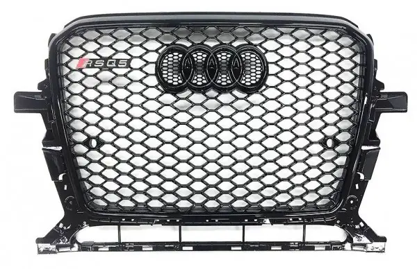  Grill RSQ5 Audi Q5 SQ5 8R Bj.12-16 FL Kühlergrill Schwarz