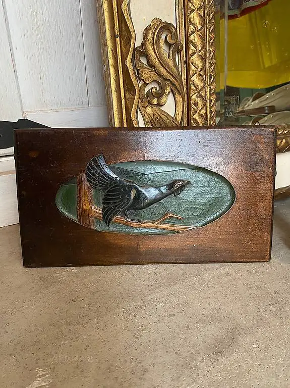 Quadro con gallo cedrone in rilievo