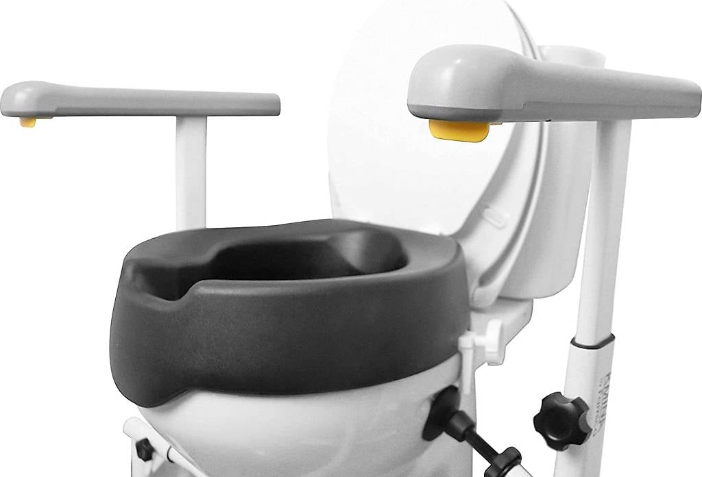 Toilettensitzerhöhung 10 cm + Toilettengestell