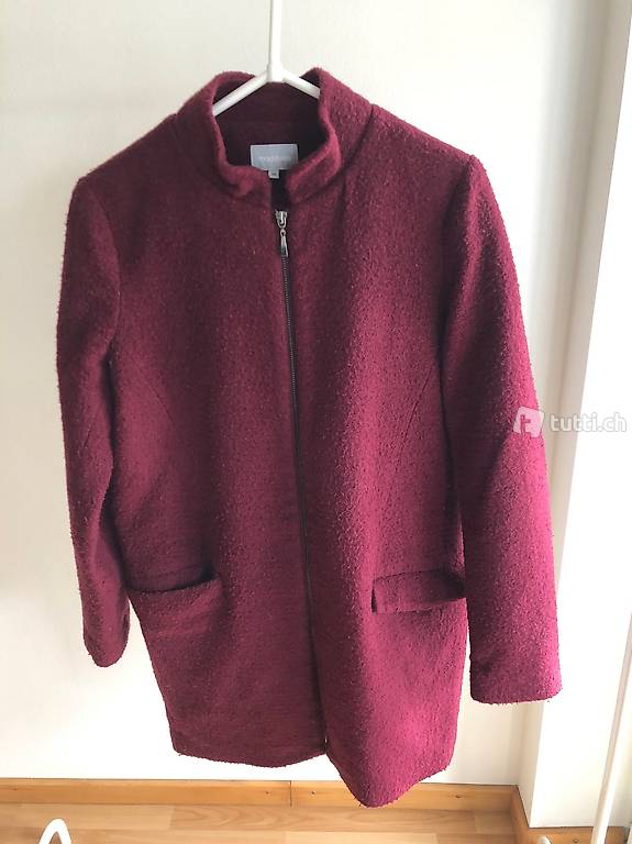 Mantel bordeaux rot Grösse 38