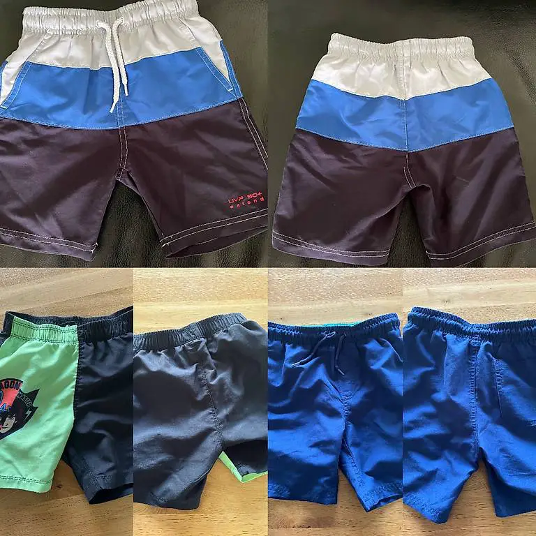 Badehosen Grössen 104 u. 122/128