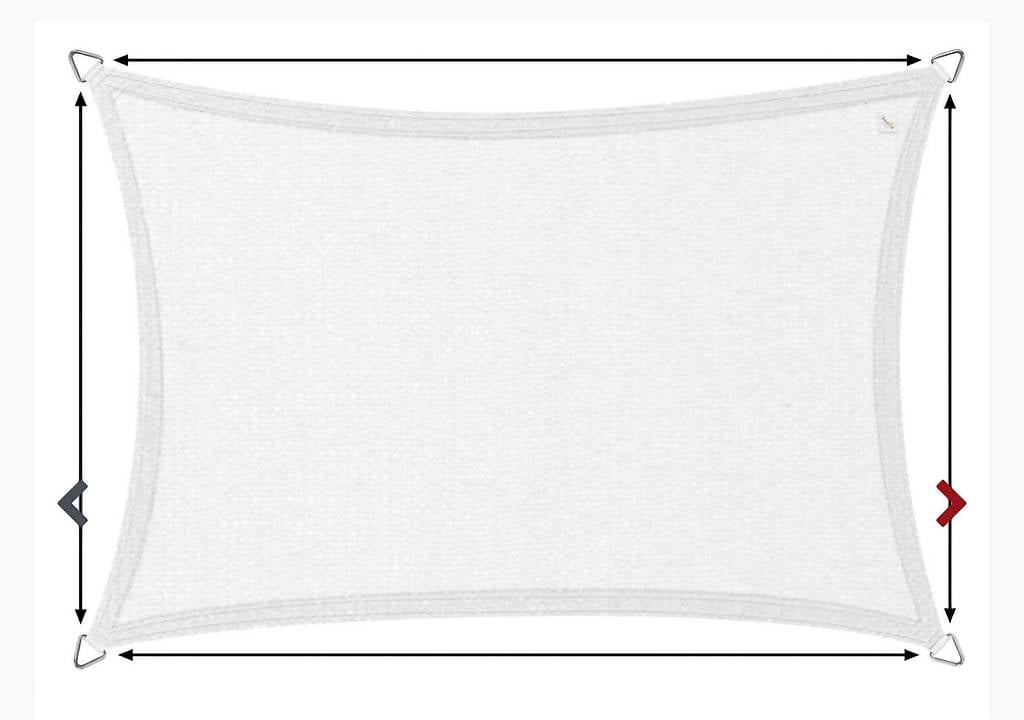 Segeltuch 4x6 Meter weiss