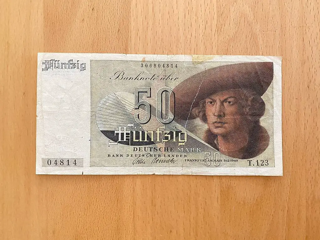 Banknote Deutschland 50 Mark 1948