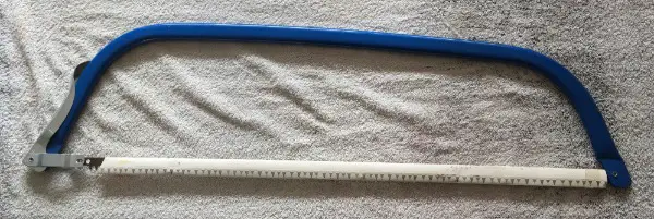 Säge, Bogensäge, Handsäge Blau Metall, NEU