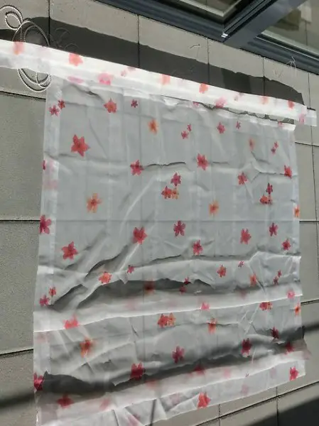 Raffrollo/Gardinen/Vorhang-TOP-bunte Blumen-2 Stück