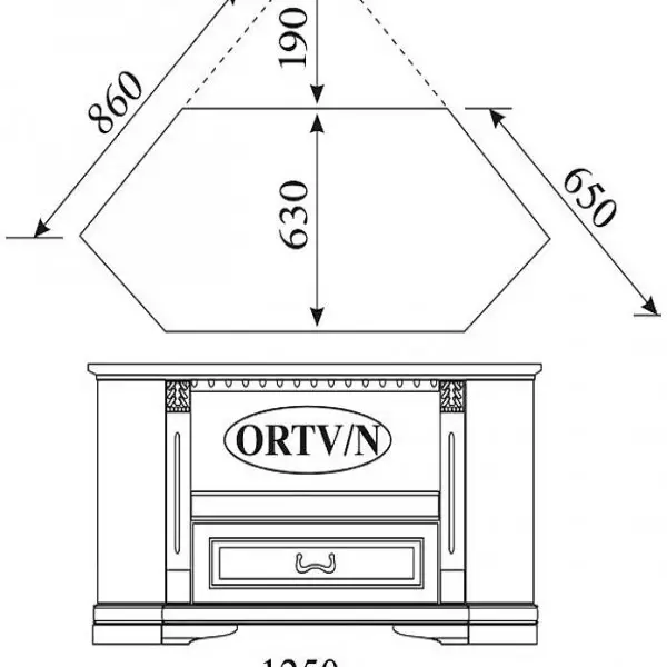  UNTERSCHANK RTV FERNSEHSCHRANK TV SCHRANK MASSIV
