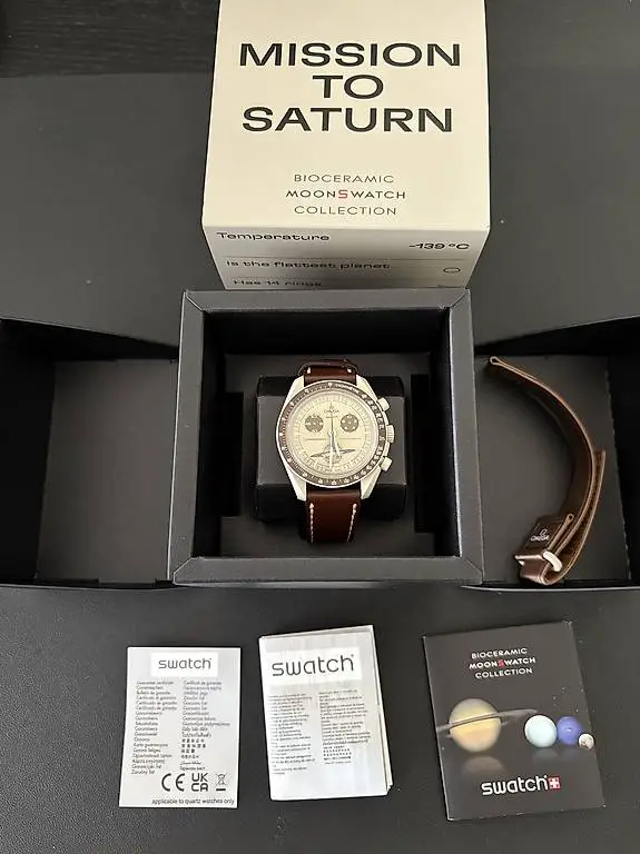 OmegaxSwatch MoonSwatch Mission to Saturn Full Set