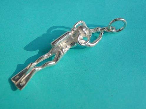 Pendentif Plongeur en Argent 925