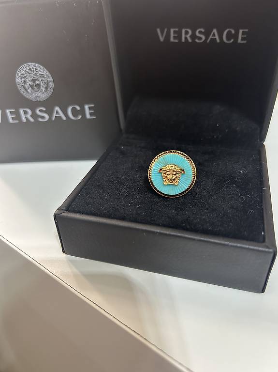 versace unisex - ring - goldcoloured