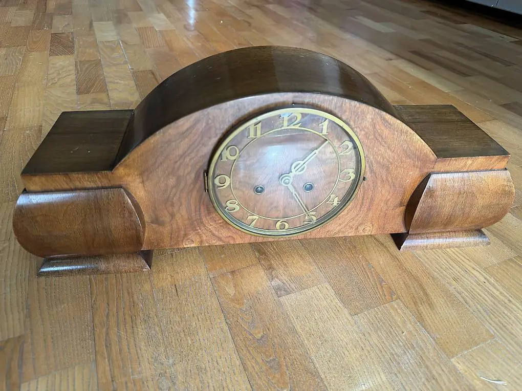 Antike Kaminuhr Schreibtischuhr Tischuhr Pendeluhr Art Deco