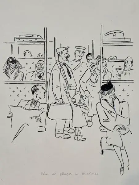 Marcel Vidoudez (1900-1968) Illustrator - Originalzeichnung