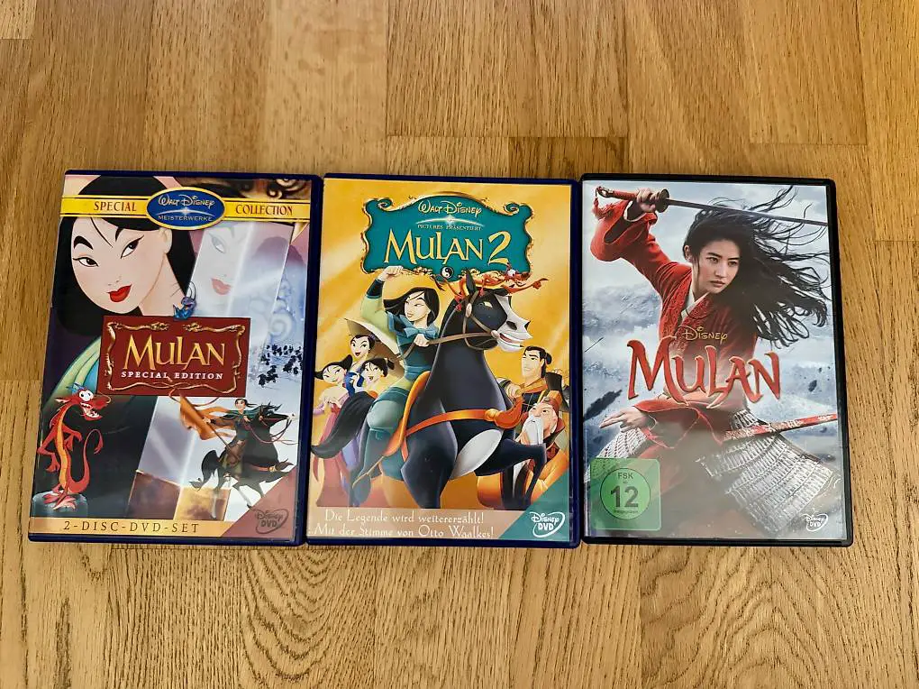 Disney MULAN Alle 1, 2 und Originalverfilmung