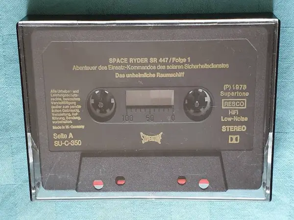  SPACE RYDER SR 447/Folge1 D. unheimliche Raumschiff Kassette