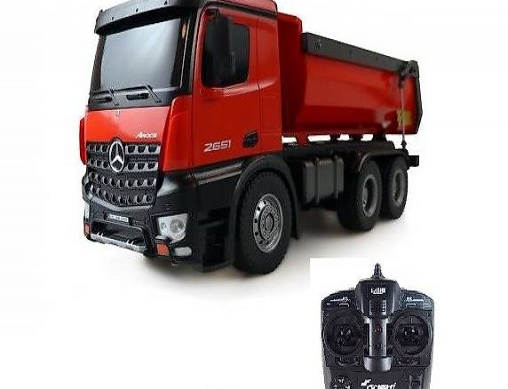  Mercedes-Benz Arocs Lizenz LKW Kipper 2,4GHz RTR rot