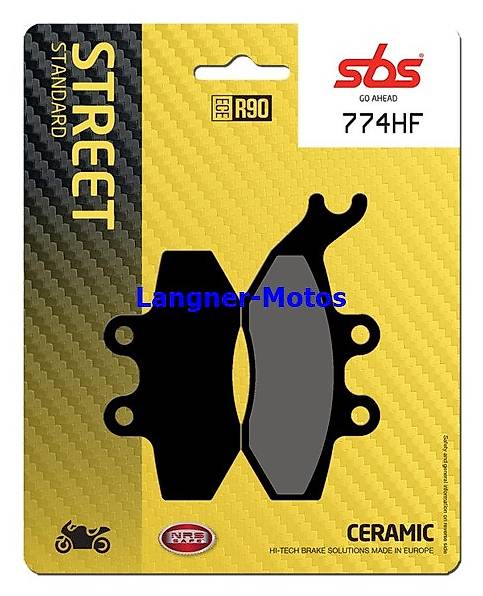 bremsbelag sbs 774 hf beta rr, yamaha xt x 125