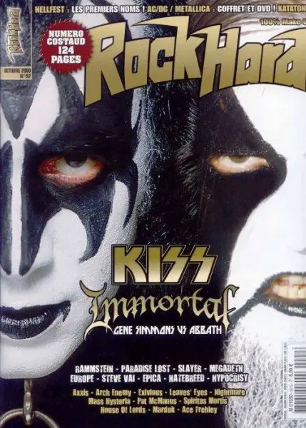 MAGAZINE KISS ON COVER : ROCK HARD N 92