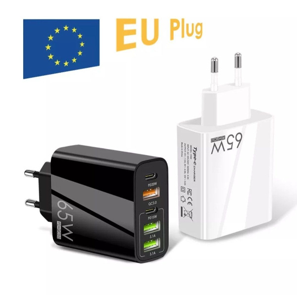 65W Schnellladegerät Samsung, Huawei, Xiaomi, iPhone.....