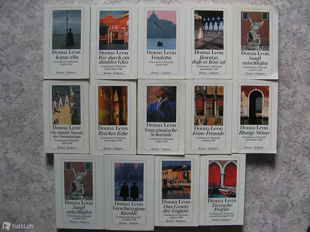 Donna Leon und viele weitere Romane, Krimis
