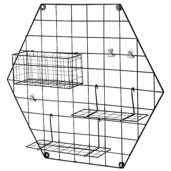  Hängeregal, Memotafel Fotowand Metall