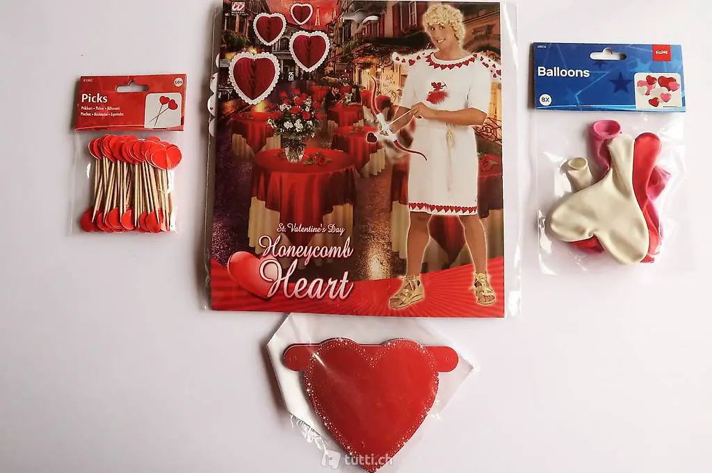  VALENTINSTAG Dekoset 73-teilig zum personalisieren