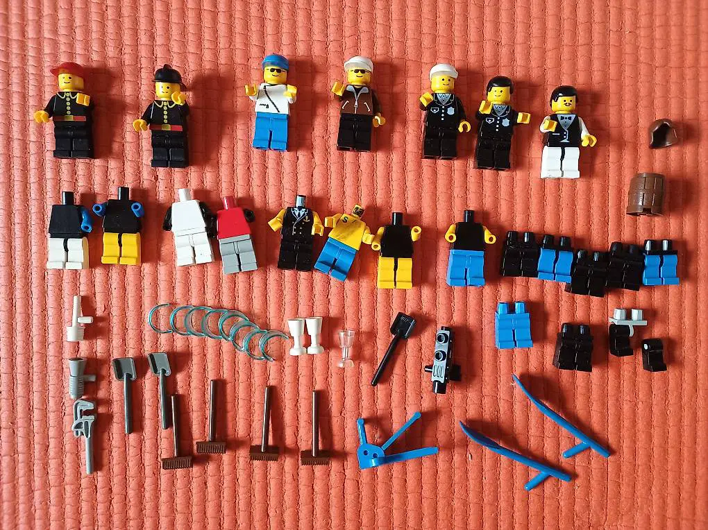 LEGO City Minifiguren, Ersatzteile 80/90er Jahre