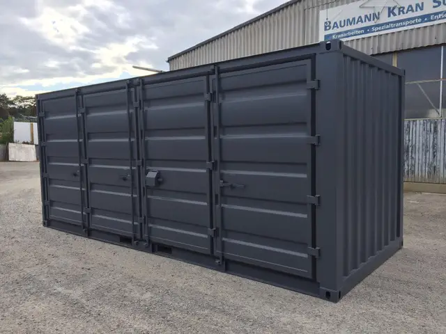 lagercontainer 20" open side, container