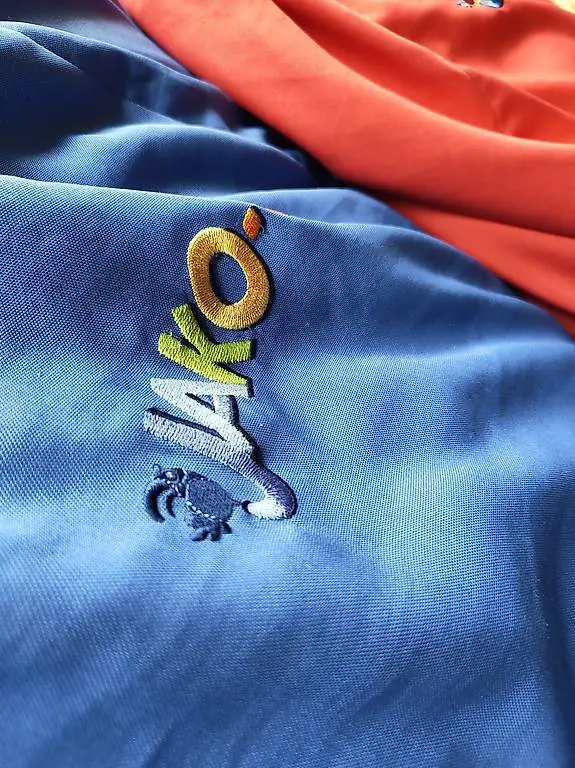 Sitzsack Blau und Rot