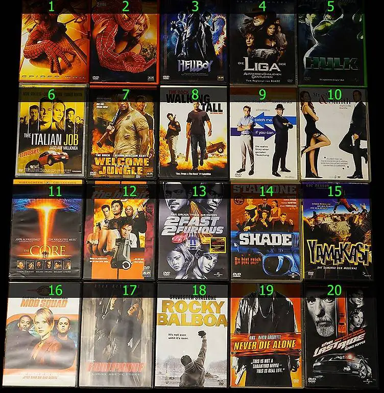 Filme (Action) 20 Stk.