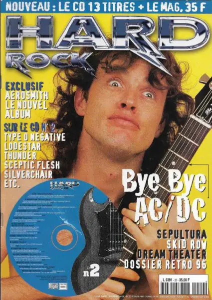 MAGAZINE AC/DC ON COVER : HARD ROCK N 20
