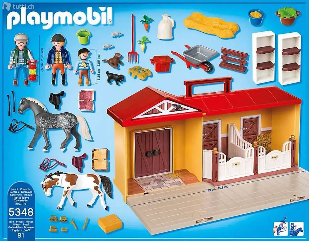 Gebrauchter Playmobil Reiterhof zum mitnehmen