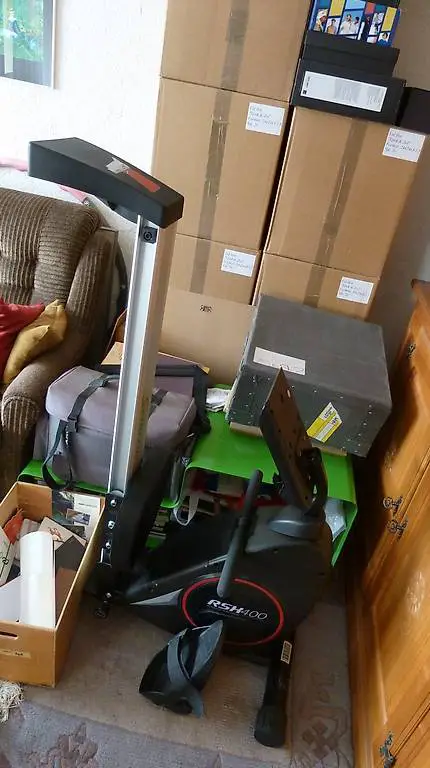 Rudergerät, mit Gurt für Pulsmessung