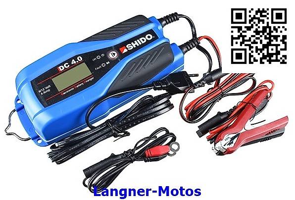 Batterieladegerät Shido DC4 4 Amp. 12 Volt 6 Volt Batterien