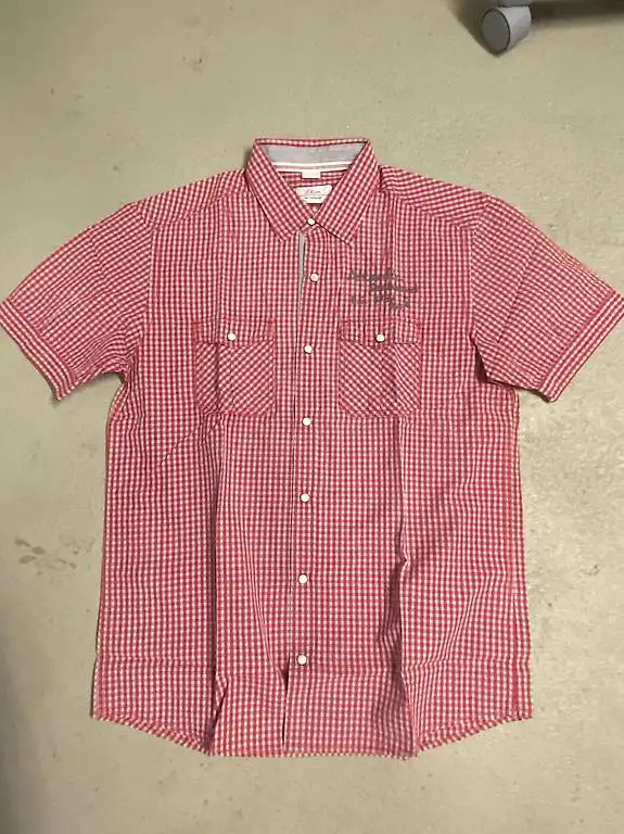 Heren Kurzarmhemd S.Oliver Gr. M rot