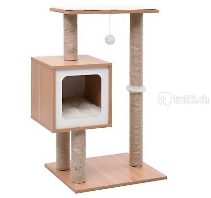  Katzen-Kratzbaum mit Sisal-Kratzmatte 82 cm