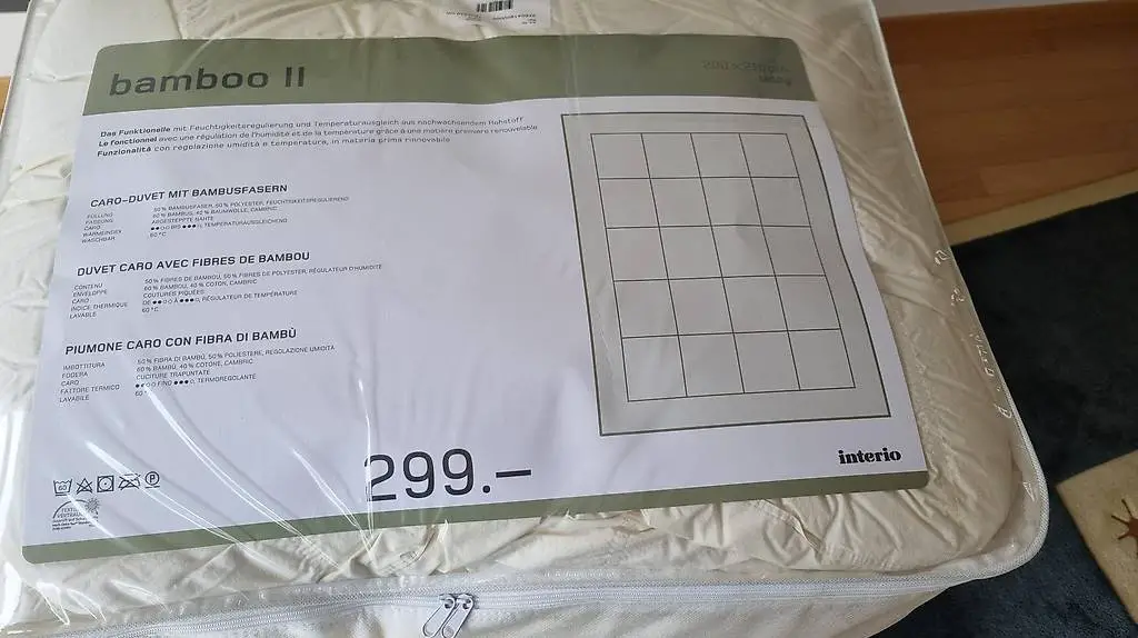 Neue Bamboo Bettdecke 200x210cm zu verkaufen