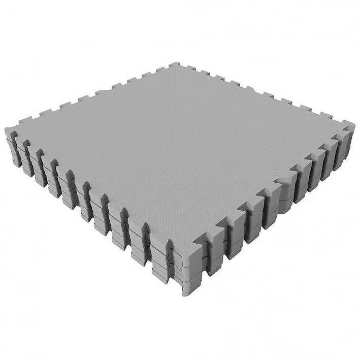 Schutzmatten Set Grau (16 Matten + 16 Endstücke)