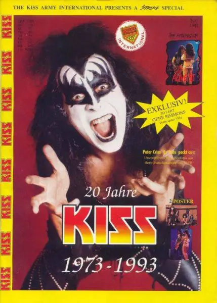 MAGAZINE SPECIAL KISS : 20 JAHRE KISS 1973 -1993