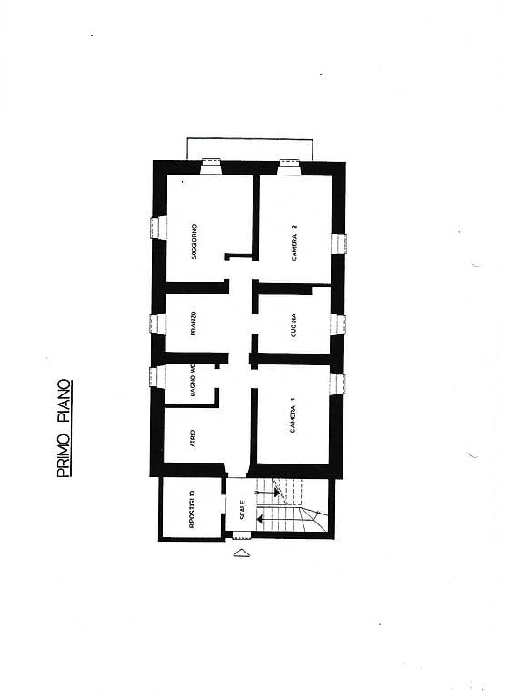 Appartamento al I° piano zona tranquilla e soleggiata