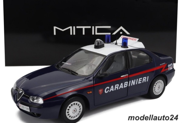 Alfa Romeo 156 2.0 Twin Spark 1997 Carabinieri / Mitica 1:18