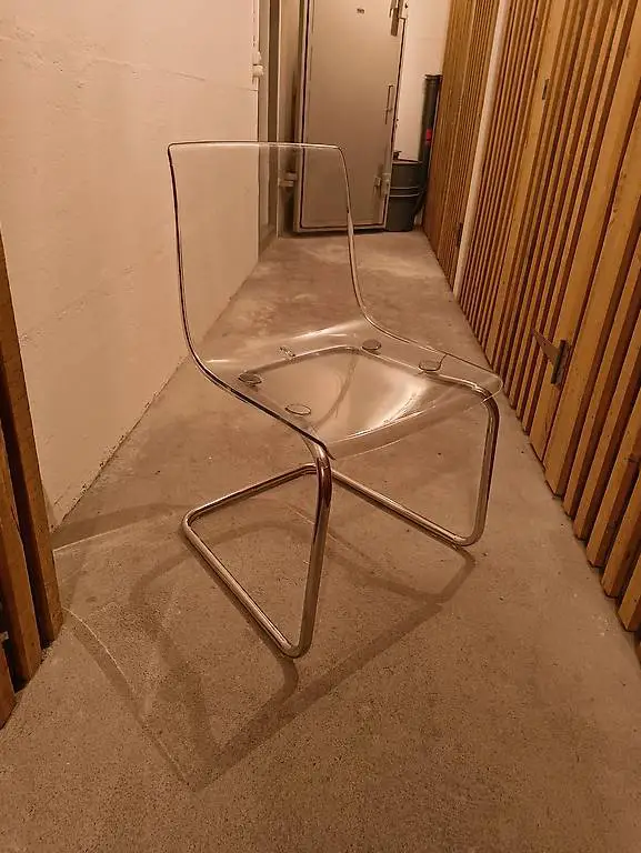Ikea Tobias Stuhl transparent