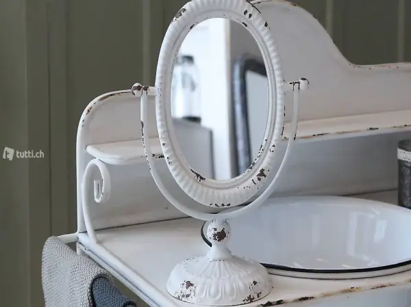  Kippspiegel auf Fuss Shabby chic