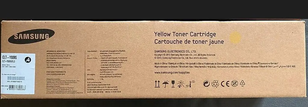 Samsung MultiXpress CLX-9201, CLX-9811 Gelb Toner, CLT-Y809S