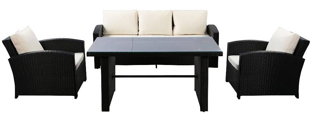 Gartenset KORFU schwarz